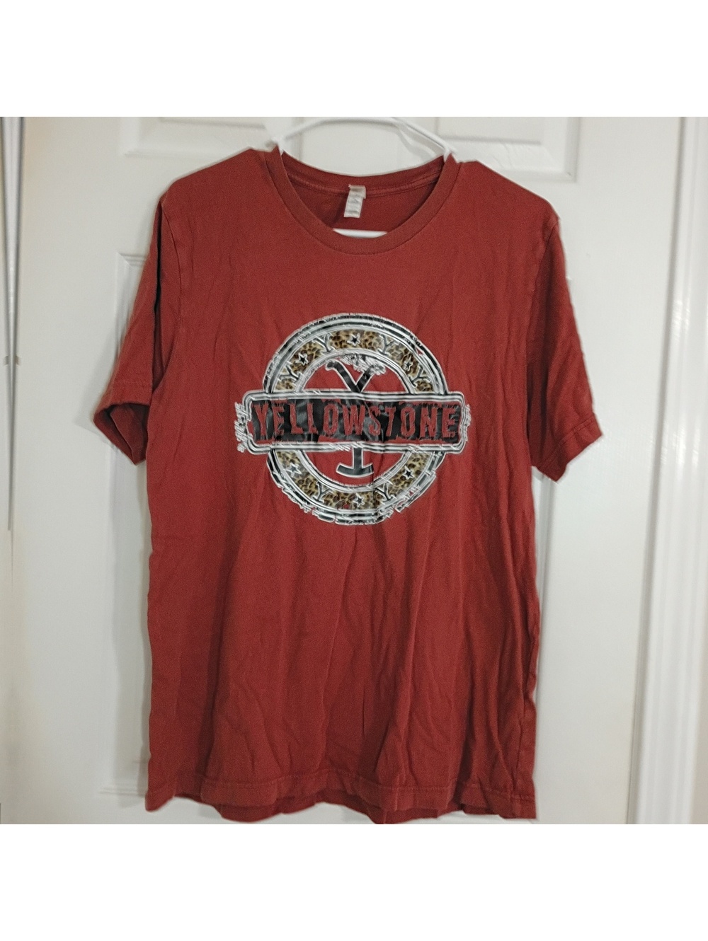 Bella+Canvas Large Rust Red Yellowstone Graphic T-Shirt
